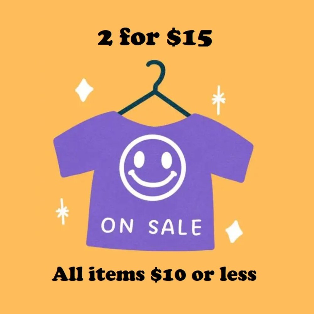 Sale! 2/$15